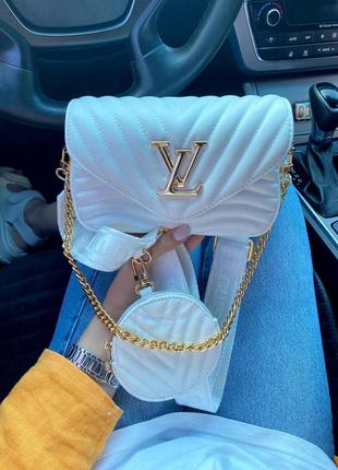 Жіноча сумка louis vuitton new white