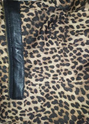Куртка косуха леопардовый принт5 фото
