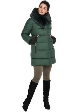 Женская нефритовая куртка практичная модель 31027 (остался только 46(s))