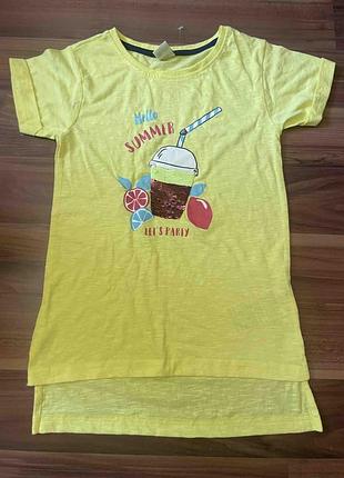 Футболка на девочку р.128