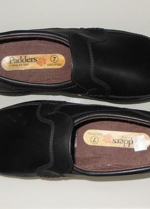 Туфли 100% нат. кожа padders (британия) uk/7-41-26,7см7 фото