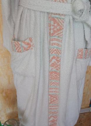 Махровий халат із поясом/бавовна халатик3 фото