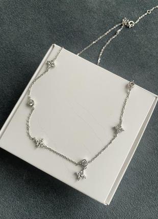 Срібна цепочка підвіска чокер