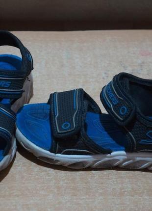 Skechers босоножки сандалии 30 размер 20,5 см синяя стелька босоножки сандалии3 фото