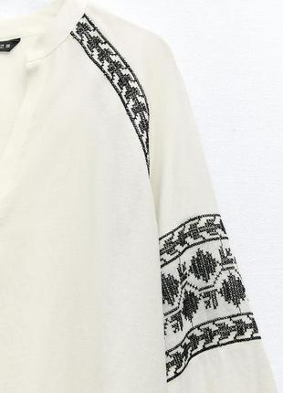 Красивая блуза с вышивкой фирмы zara5 фото
