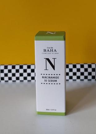 Сиворотка cos de baha niacinamide 10 serum с ниацинамидом и цинком, 30 мл