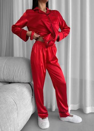 Шелковая пижама, пижама из шелка виктория сикрет1 фото