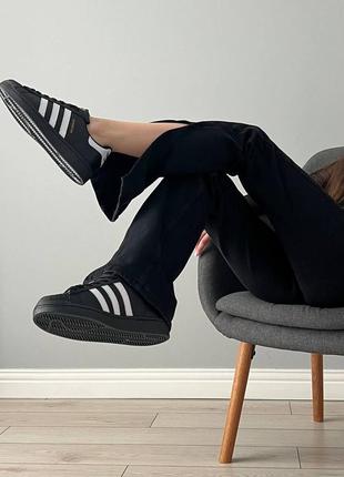Шикарне стильне жіноче взуття кросівки наложний топ новинка adidas superstar black white3 фото