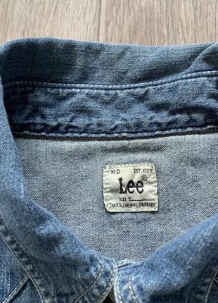 Джинсовка овершот lee vintage 90s washed y2k jean jacket levis4 фото