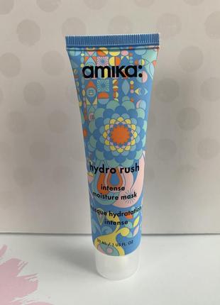 Интенсивно увлажняющая маска для волос amika hydro rush intense moisture mask 30ml