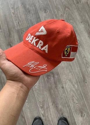 Кепка гоночная феррари рейсинг ferrari dekra michael schumacher y2k formula 1 cap