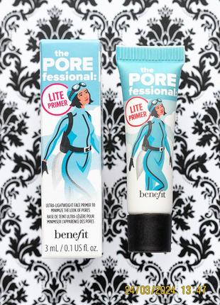 Ультралегкий невесомый праймер для маскировки пор benefit porefessional lite primer1 фото