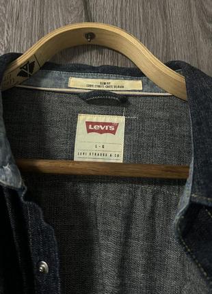 Джинсовая рубашка сорочка денім levi’s оригінал3 фото