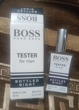 Тестер мужской hugo boss boss bottled night, 60 мл new