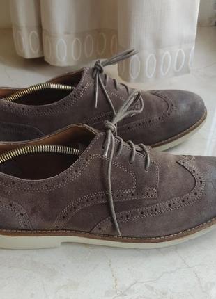 Clarks brogues оксфорд кожаные туфли р. 44