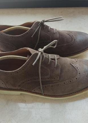 Clarks brogues оксфорд кожаные туфли р. 44