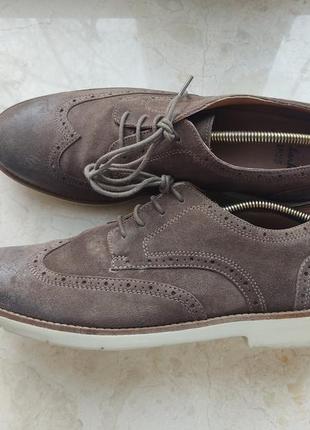Clarks brogues оксфорд кожаные туфли р. 44
