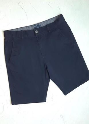 🌿1+1=3 фирменные темно-синие мужские шорты чинос easy хлопок, размер 44 - 462 фото