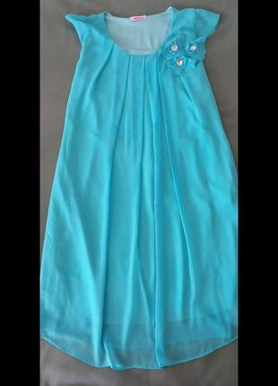 Платье женское р.40/l (цвет нежно голубой) подойдет для беременных, летняя легкая ткань