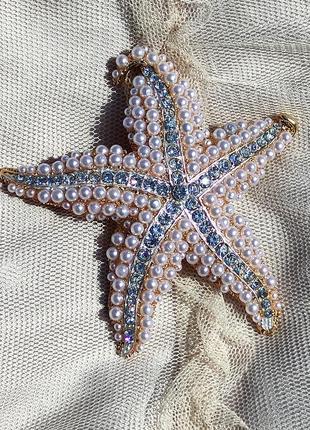 Брошь морская звезда 
7 см5 фото