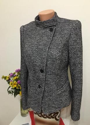 Пиджак пальто ann taylor шерсть 8