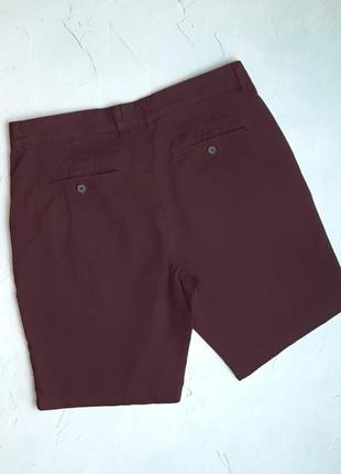 🌿1+1=3 фирменные мужские шорты бордо чинос хлопок acw85, размер 48 - 504 фото
