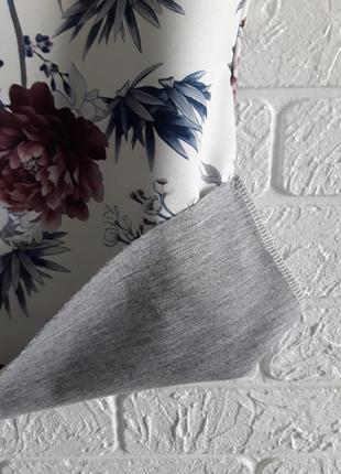 Шикарная стильная блузка  в цветочный принт с двойной тканью .6 фото