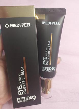 Омолаживающий крем для век с пептидами medi peel peptide 9 hyaluronic volumy eye cream глаз