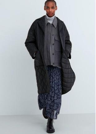 Uniqlo warm padded oversized coat4 фото