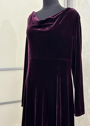 Вишукана велюрова сукня2 фото