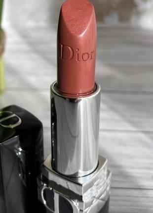 Стійка помада для губ dior rouge metallic. відтінок 525 cherie 3,5 гр