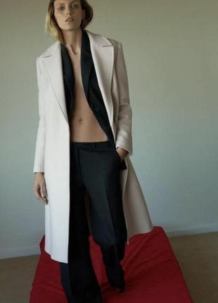Премиальное шерстяное пальто zara manteco italy 🇮🇹5 фото