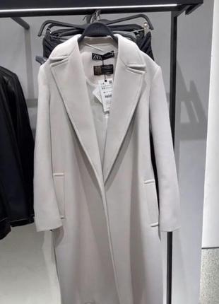 Премиальное шерстяное пальто zara manteco italy 🇮🇹6 фото
