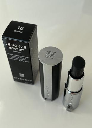 Помада бальзам givenchy le rouge interdit baume2 фото