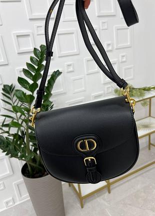 Женская сумка бобби диор кожа,черная dior