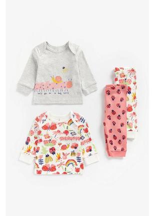Хлопковые пижамки на девочку mothercare 24-36мис.