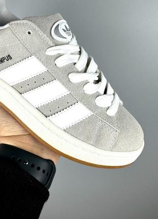 Оригинальные унисекс кроссовки adidas campus white grey 36-44р.3 фото