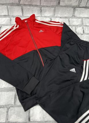 Спортивный костюм adidas оригинал адидас черный летний рост 152 см 11-12 лет