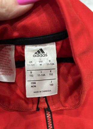 Спортивний костюм адідас adidas оригінал чорний червоний літній зріст 152 см 11-12 років5 фото