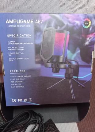 Микрофон ampligame a6v