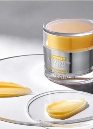 Крем для обличчя з пептидами і комплексом вітанолу medi-peel peptide 9 vitanol cream pro 50ml