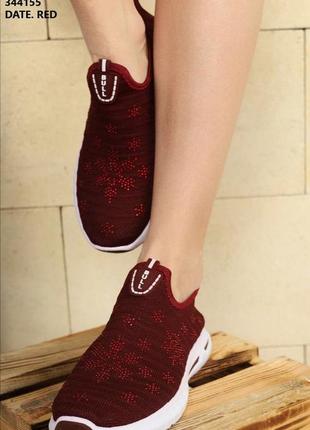 Текстильные женские кроссовки3 фото