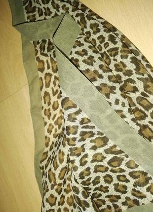 Хустинку бандана леопард 50 х 50 см коричнево-бежевий5 фото