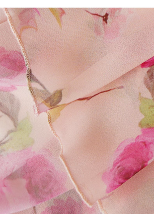 Легкое длинное платье макси в пол цветы розы9 фото
