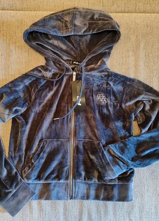 Кофта велюровая на молнии фирменная новая