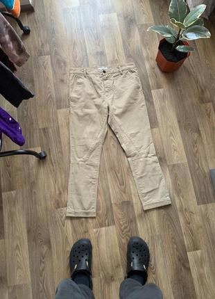 Лакшери джинсы алселинтс чино chino allsaints vintage beige japanese lux pants