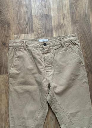 Лакшери джинсы алселинтс чино chino allsaints vintage beige japanese lux pants8 фото