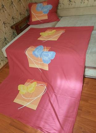 Набор постельных принадлежностей из натуральной ткани в наличии 2 комплекта5 фото