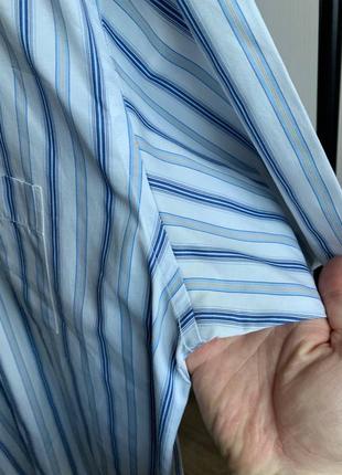 Мужская рубашка лакост ретро lacoste crocodile logo striped vintage atch shirt3 фото