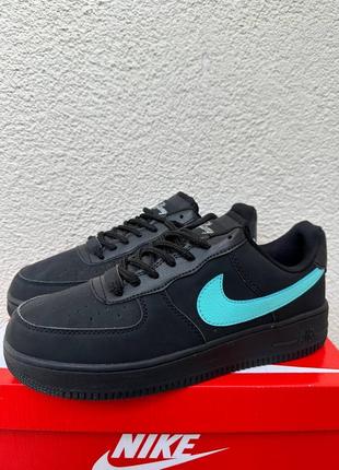 Женские кроссовки nike tiffany air force one low найк тифани ейр форс черные n-10012 фото